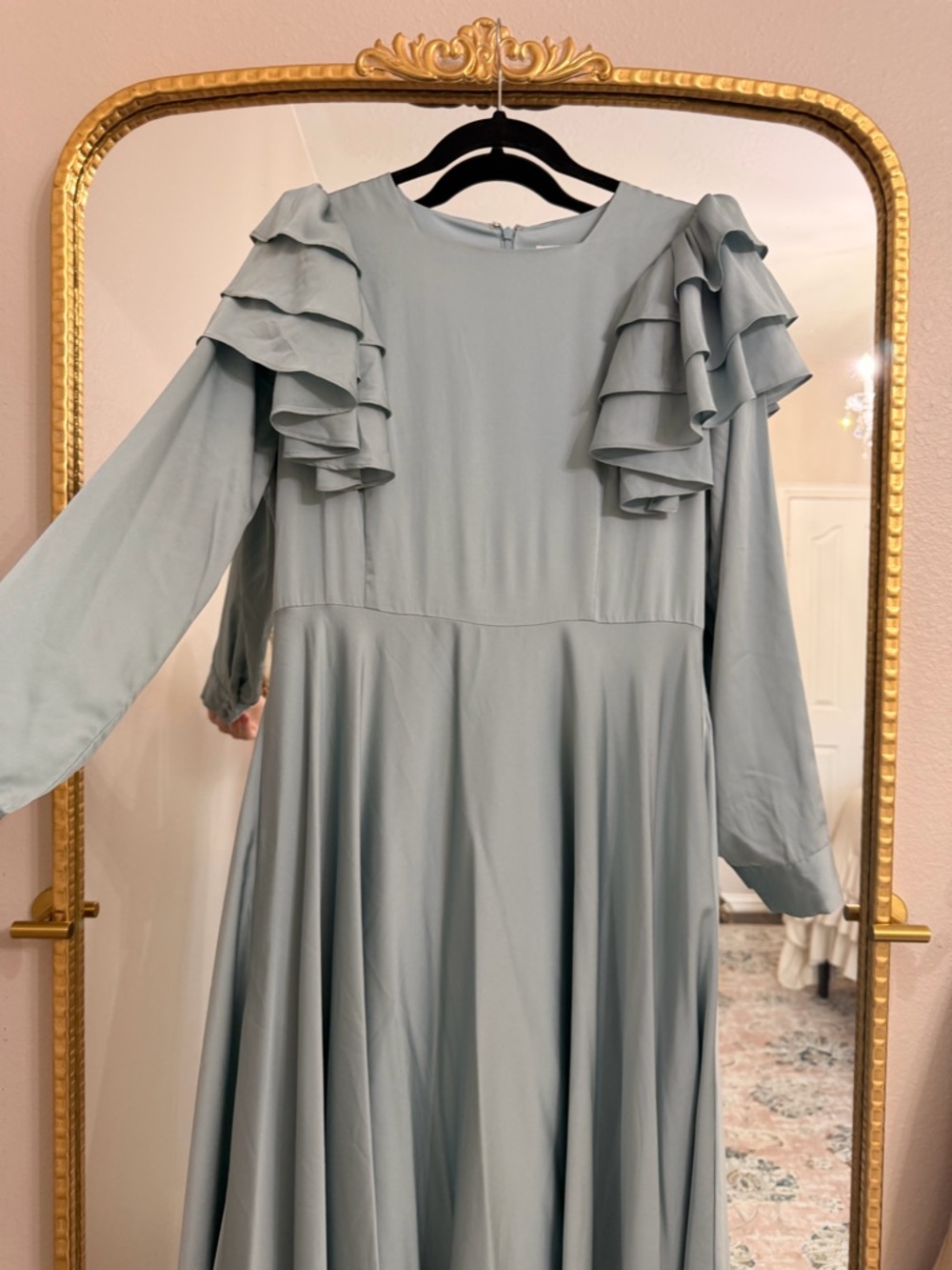 Dainty Jewells Sage Ruffle Sleeve Maxi Dress - Picture 2 of 4